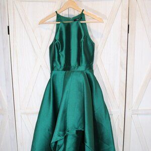 Lulus Broadway Show Emerald Green High-Low Gown – Size Small